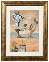Salvador Dali (in Style) Surrealistic Drawing
