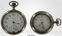 Two Antique American Waltham Pocket Watches