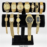 Gent's & Ladies Retro Gold Tone Wrist Watches