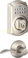 Schlage ACC Camelot Satin Nickel Keypad Combo Pack