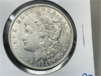 USA- 1921 Morgan silver dollar