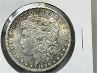 USA- 1899 Morgan silver dollar