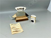 Alaska Ulu & elk bone toothpick holder-
