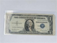 1935 E Silver Certificate Dollar Bill