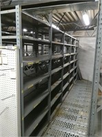 5 Sections of Gray Continious Shelving