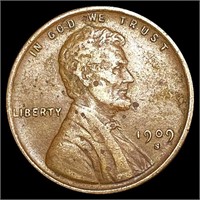 1909-S Wheat Cent NEARLY UNCIRCULATED
