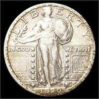 1920-S Standing Liberty Quarter NEARLY