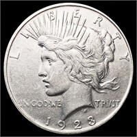 1923-D Silver Peace Dollar NEARLY UNCIRCULATED