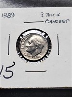 Uncirculated 1989 Roosevelt Dime