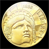 1986-W US Commem .25oz Gold $5 GEM PROOF