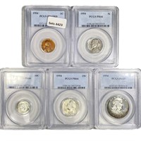 1954 US Proof Set (5 Coins) PCGS