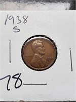 1938-S Wheat Back Penny