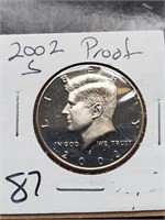 2002-S Clad Proof Kennedy Half Dollar