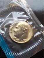 Uncirculated 1976 Roosevelt Dime In Mint Cello