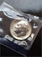 Uncirculated 1984 Roosevelt Dime In Mint Cello