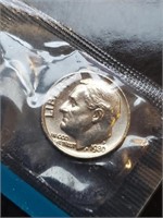 Uncirculated 1980 Roosevelt Dime In Mint Cello