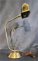Brass Piano Lamp G Clef Design