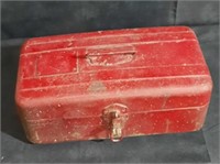 Vintage Red Tool Box with Tools Included