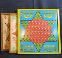 Three Vintage Game Boards