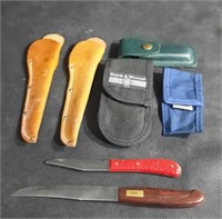 5 Various Scabbards & Sheaths 2 Colonial Knife