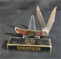 Cherokee 2 Blade Folding Pocket Knife in