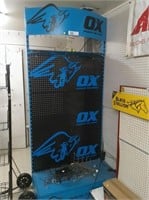 Ox display with pegboard