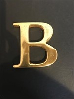 Letter "B" Brass Paper Weight