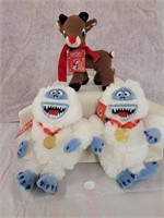 Lot of 3 Retail-Ready  Rudolph Characters
