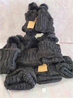 14 Heavy Duty Furm & Fleece Lined Beanie/Muff Sets