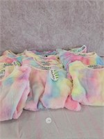 12 Rainbow Fleece Deborahs Kids Fleece Pullovers