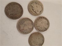 Five 1900s Quarters