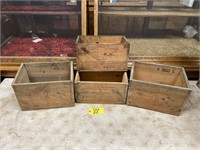 4- eley wooden ammo boxes