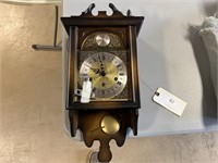 WALL MOUNT TEMPUS FUGIT CLOCK  UNTESTED BY SELLER