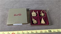 MARSHALL FIELDS GOLD CHRISTMAS ORNAMENTS