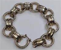 Vintage Sterling Antioch Chain Bracelet