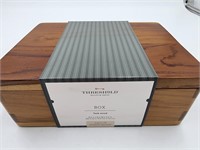 NEW Threshold Studio McGee Teak Wood Box