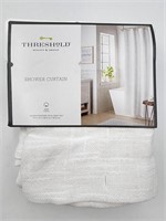 NEW Threshold Textured Shower Curtain