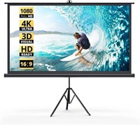 HYZ Projector Screen with Stand, 100 inch
