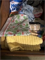 Drawer of Kitchen Towels, Oven Mitts
