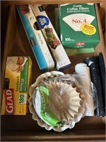 Drawer of Coffee Filters, Sandwich Bags,