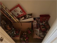 Closet full of Christmas Wrapping, Ribbon & Bags