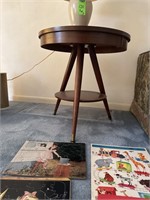 Mid Century 48" Round End Table