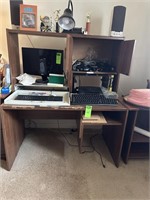 Wood Computer Desk - damaged