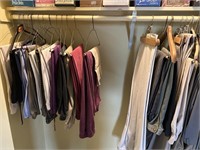Contents of Closet Ladies Clothes & Shoes