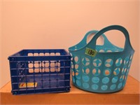 TWO SMALL BASKETS FOR ORGANIZING