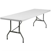 Flash Furniture 8-Foot White Plastic Folding Table
