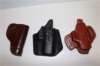 Three Holsters, Small Frame Autos