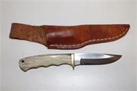 Antler Handled Knife & Sheath