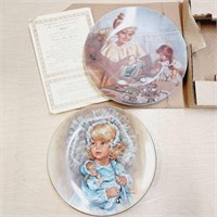 Lot of 2 Collectible Plates with COA