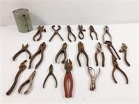 19 Pinces outils vintage divers